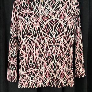 Stylish Pink and Black Women's Top
